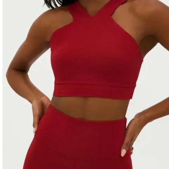 Beach Riot Rio Adia Red Waffle Set XS - Picture 3 of 7